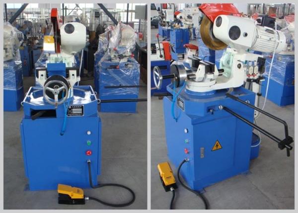 Pneumatic Steel Tube Cutting Machine , Metal Circular Sawing Auto Pipe Cutting