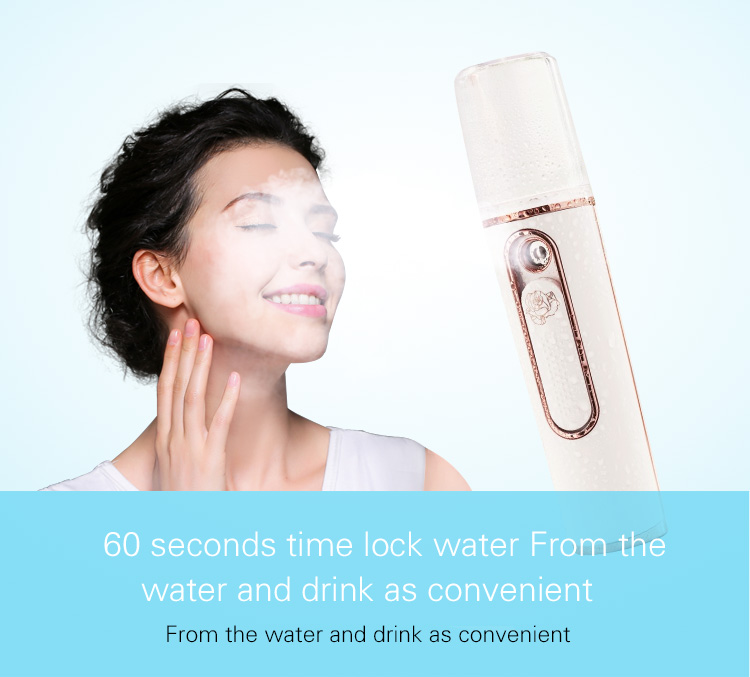 Dry Skin Facial Beauty Device Moisture Sonic Water Atomization Nano Mist Sprayer