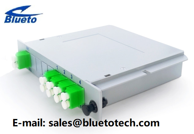 1x8 Cassette LGX Box PLC Fiber Optic Splitter Single Mode