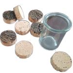Yuelin FSC Candle Jar Cork Lids Antiwear Cork Bark Top Stoppers High Dendity