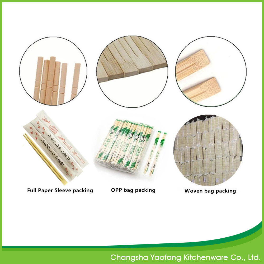 Bamboo Personalized Reusable 240mm Chopsticks Natural Color