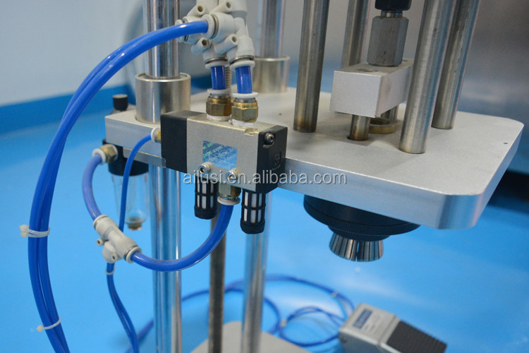 Manual Hand Pneumatic Pedal Control Pneumatic Perfume Crimping Machine Glass Perfume Bottle Capper Perfume Crimping Cool