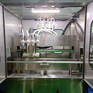 Quality Video Outgoing-Inspection 4 Heads Liquid Filling Machine for Sulfuric Acid Solution wholesale