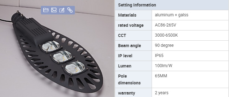Outdoor road use Aluminum housing IP65 50W 100W 150W Waterproof Led Street Lights For highway project use