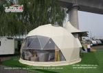 Large Luxury Glamping Tents , 7m Geo Shelter Dome Tent With Roof Lining