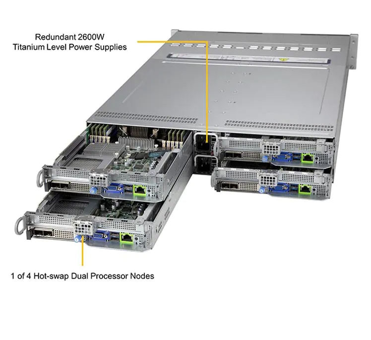 2U Rackmount Server Supermicro BigTwin SuperServer SYS-220BT-HNTR Stock Availability