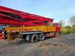 49 Meters Heavy Duty Boom Concrete Pump Truck With 3 Shafts And 5 Arm Crane Jib