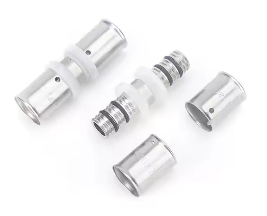 1.5 Mpa Chrome Plated Brass Female Elbow for Water Supply PEX Fittings Brass Sliver 16-32MM Equal Socket PEX Press Fitti