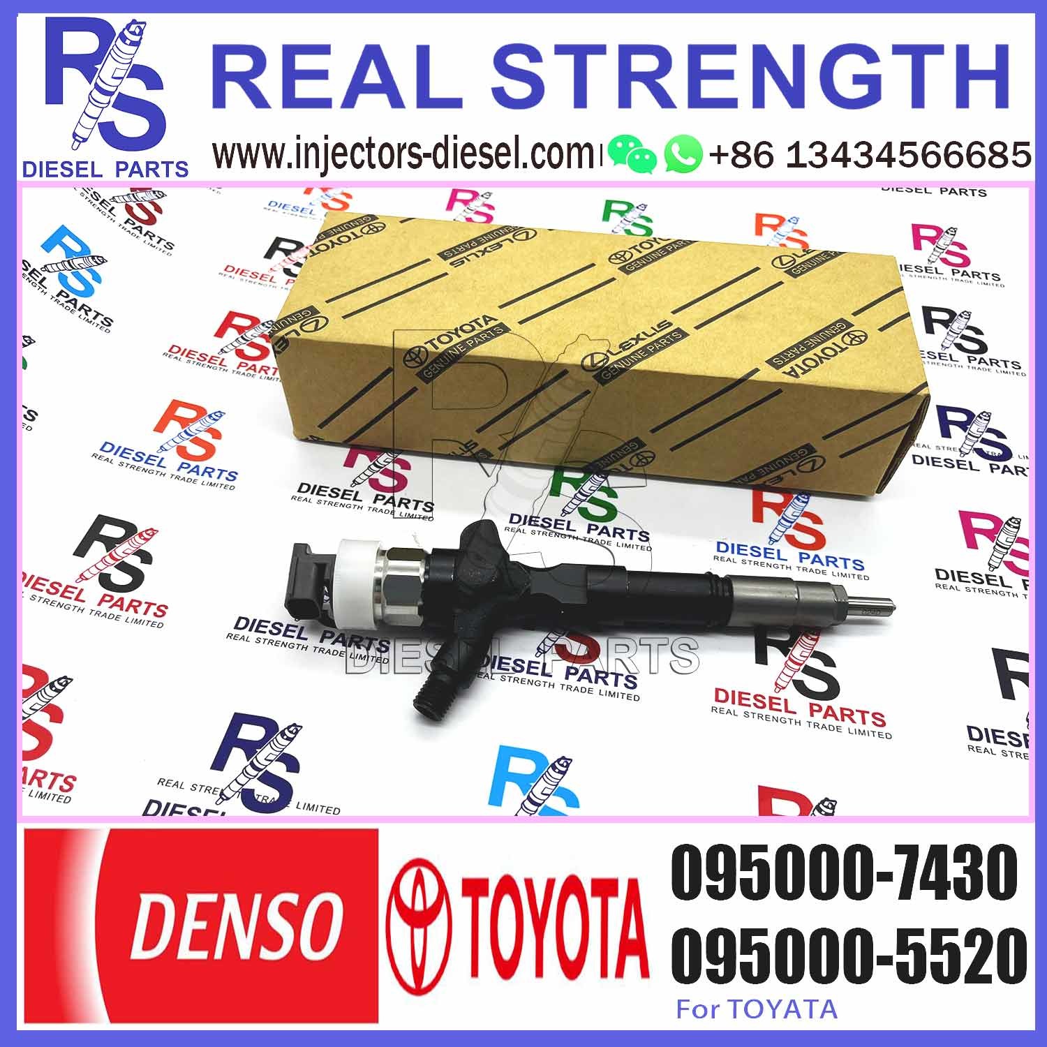 For Toyo-ta Hiase / Hu X 2KD-FTV Common rail Injector 23670-39245 095000-7430