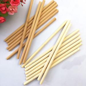 Quality 15cm Biodegradable Reusable Bamboo Drinking Straws Bubble Tea Juice wholesale