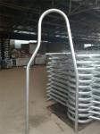 Steel Material Dairy Cow Stalls Cow Farm Equipment Customized Length Silver