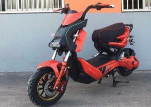 Quality DC Electric Motorcycle Scooter , Electric Powered Motorcycles 90/90-10 Rear Wheel wholesale