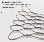 flexible stainless steel wire rope cable mesh netting for zoo