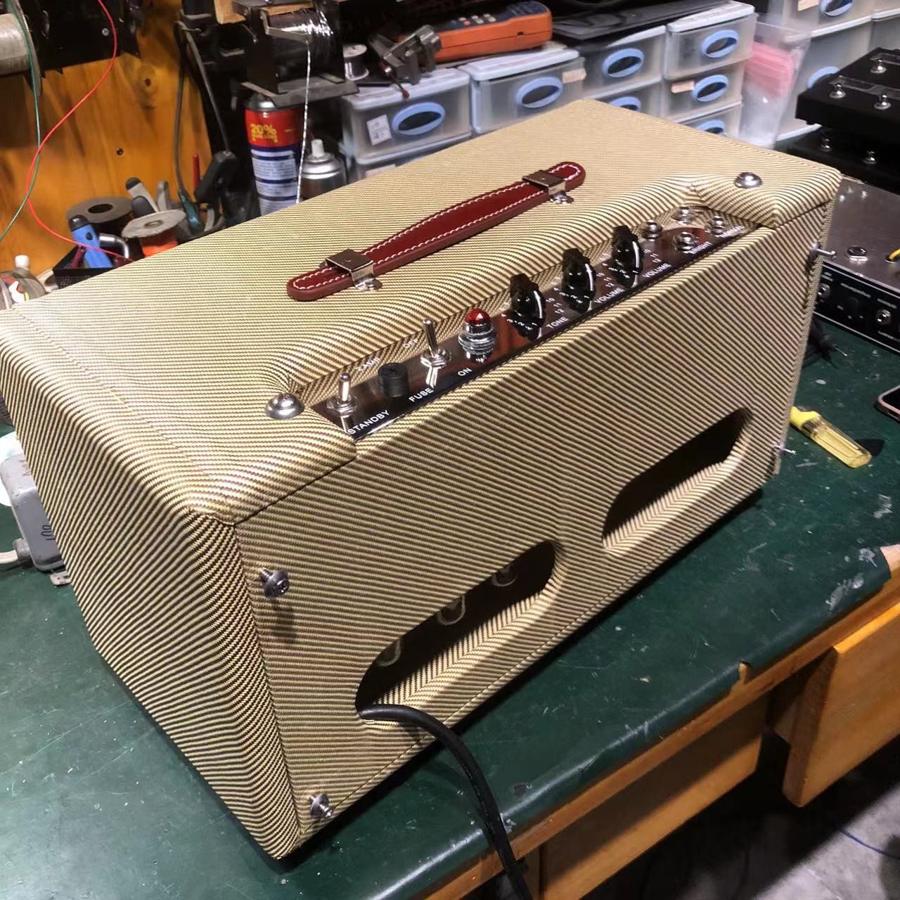 2025 Tweedle Dee Deluxe 5E3 Classic Dumble Style Mods Tweed Head, Pure Handed with Eyelet Board, 6V6GT*2, 12AX7*2, 5Y3GT*1, Grand Amplifier, Accept