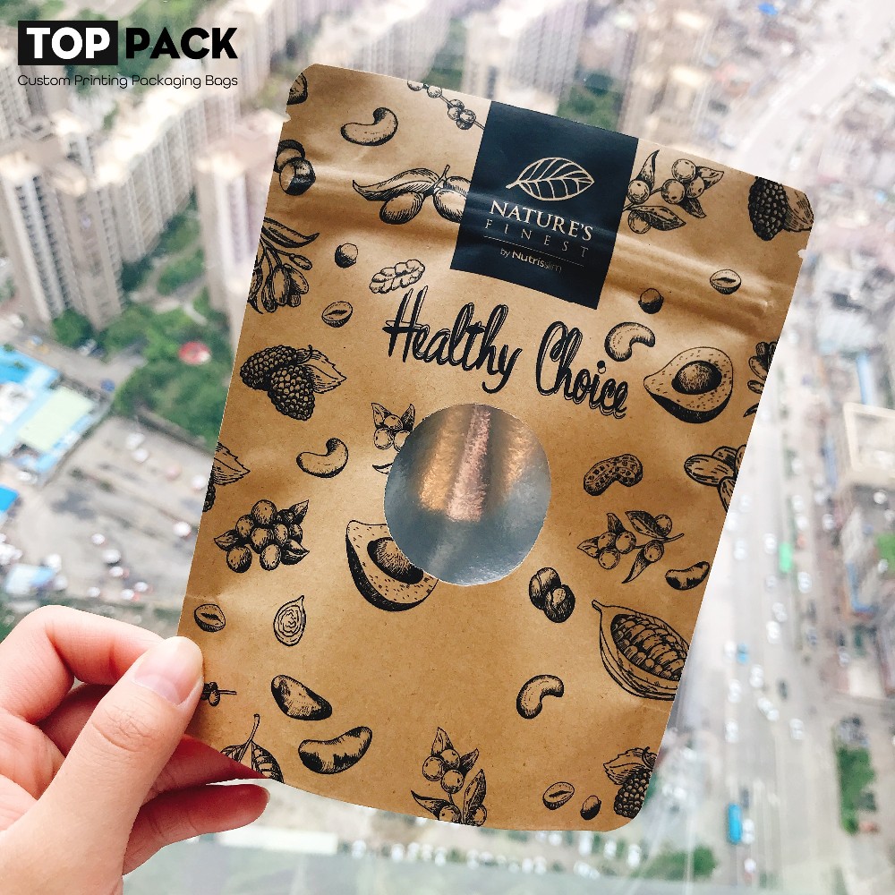 16oz Smell Proof Digital Printed Custom Stand Up Pouch For Milk Bath