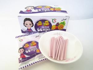 Quality 14.4g Sachet Pack CC Stick Candy Sour Powder Grape Flavored wholesale
