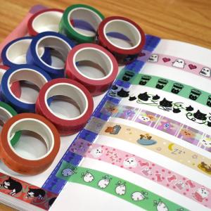 Quality Kawaii Custom Printed Washi Tape Wholesale Japanese Paper Adhesive Washi Tape wholesale