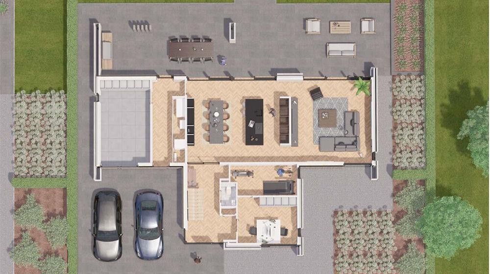 High-Quality Prefabricated 2-Storey Villa Quick Assembly Modular Homes With Light Steel Frame As/Nzs