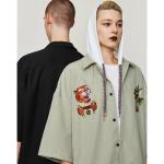 BEIANJI Khaki Tactical Half Sleeve Cargo Shirts For Men Women