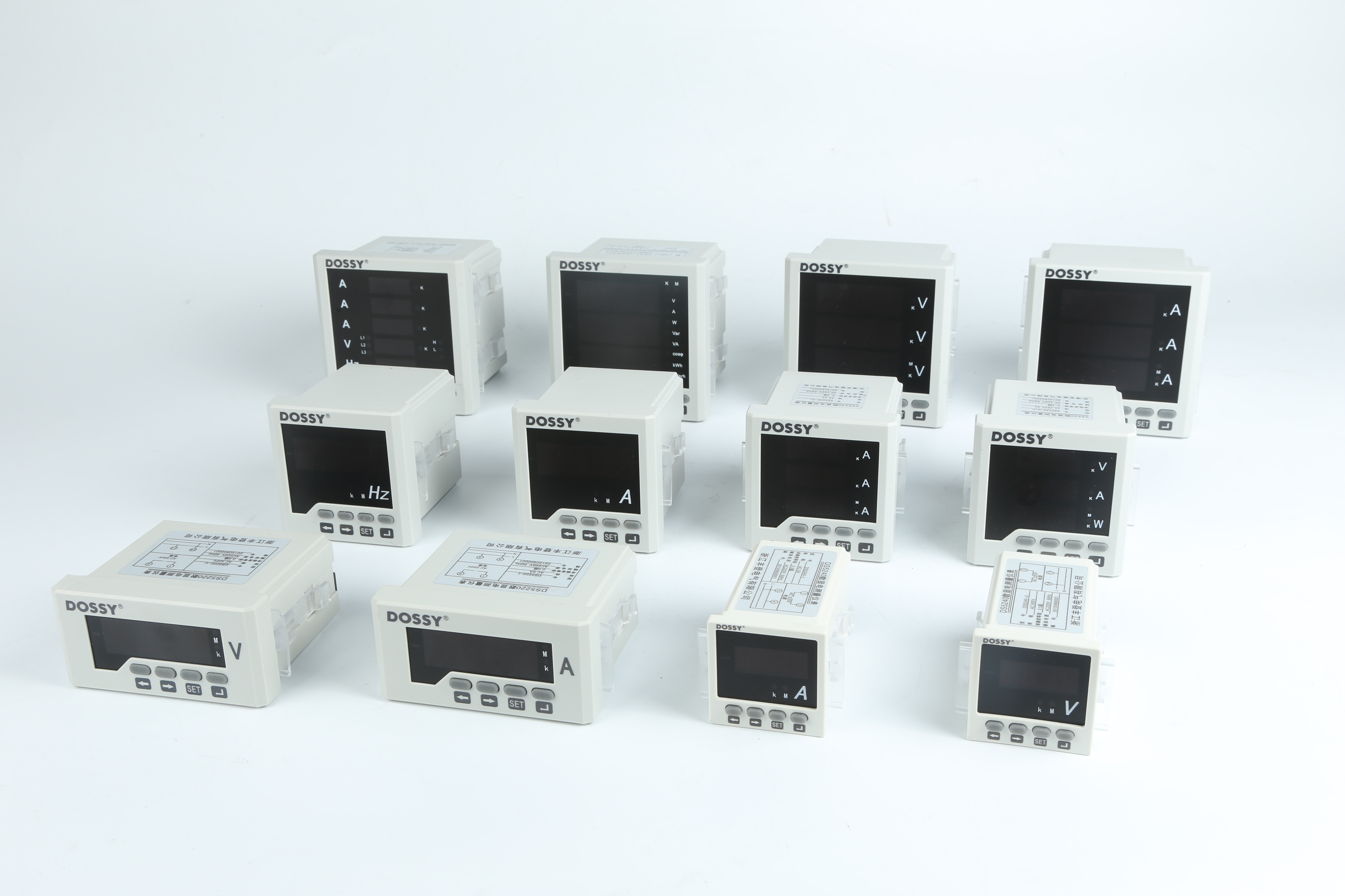 80x80mm LCD display Voltage meter Three phase meter panel anolog meter for parameter measurement