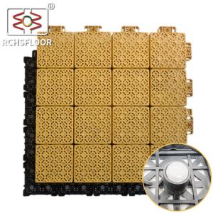 Quality 340*340mm Backyard Court Tiles PP Tiles For Basketball Court Tennis Court wholesale