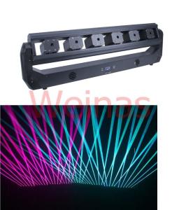 Quality RGB 3in1 500MW×6PCS 3W Laser Stage Moving Head Laser Effect Light Laser Club Light wholesale