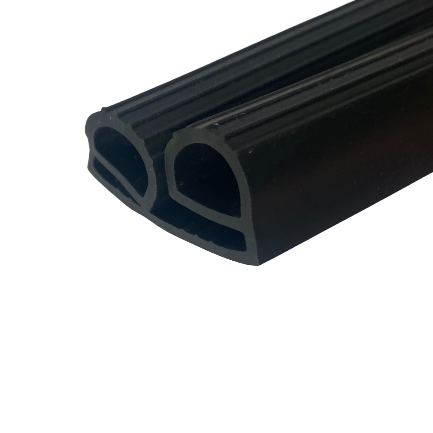 Yellow High Temperature Flexible Silicone Rubber Seal Strip for E / B Type Oven Door