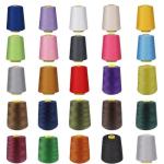60/3 Colors 100 Spun Polyester Sewing Thread For Industrial Sewing Machine