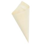 Biodegradable Disposable Serving Cone Pine Wood Small Ice Cream Cones 120mm