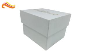 Quality Pearl white top and base box golden logo , smart watch box with PU pillow wholesale