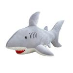 Decorative Giant Shark Doll Customized Color Short Velboa Material 19 Inch