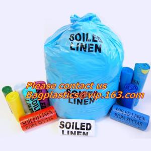 Quality 100% Biodegradable household nursing hotel soiled linen,Hospital soiled linen garbage trolley,polythene garbage bags for wholesale