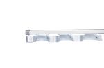 1.2mm Thick 28*23mm Wall Mounted Curtain Track System Single Double