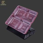 Purple Virgin Food Grade PP 15*15*4cm Plastic Pastry Tray