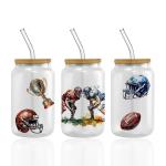 Rugby Sports Balls UV DTF Cup Wraps For Spanish 16oz Tumbler Sports Balls
