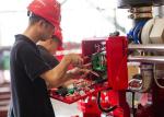 Red FM Approval 300 Hp Diesel Water Pump Engine Used In The Firefighting