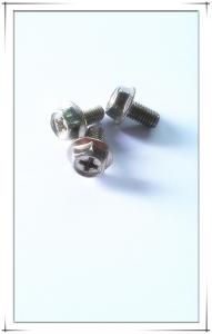 Quality special Machinery screw Cross recessed hexagon head with wash screw wholesale