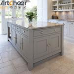 kitchen island base cabinets with Marble Stone and Modern Glass Pendant Light