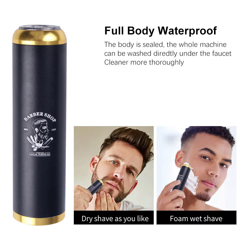 Single Buddha Head Portable Mini Electric Razor USB Rechargeable