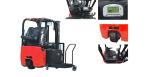 Three Wheel Electric Forklift Truck , 2 Ton Sit Down Battery Powered Pallet