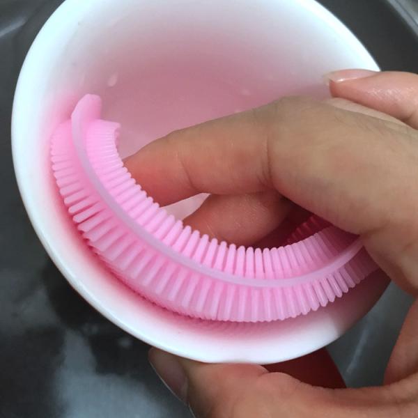 Best diameter 115mm Round Shape Red Purple Clean Silicone Kitchen Cup Mug Bowl