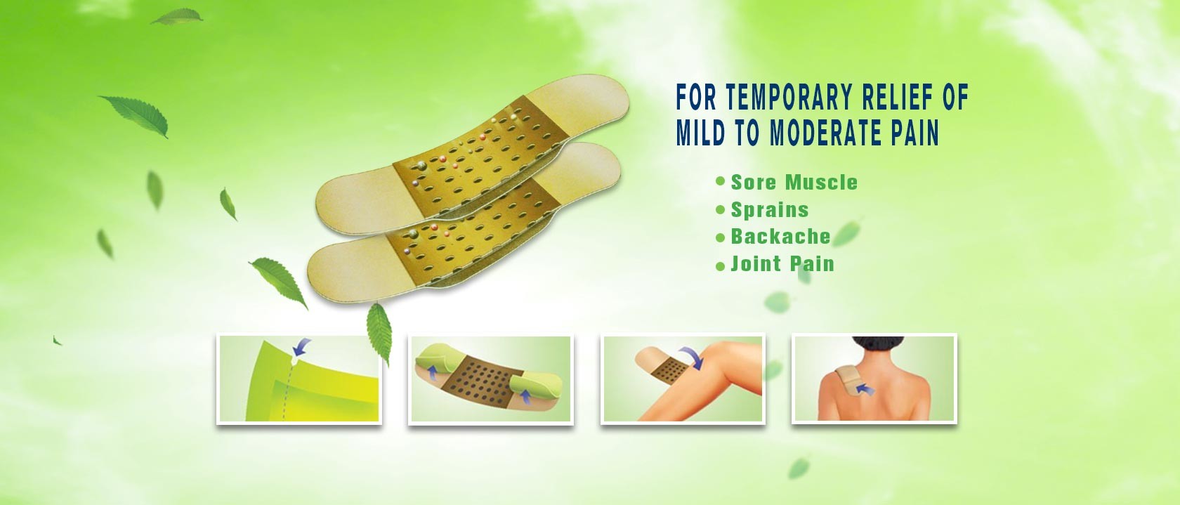 Professional Pain Relief Patches Self Heating Potent Strength CE Certification