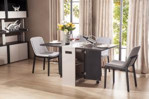 Quality foldable MDF dining table furniture wholesale