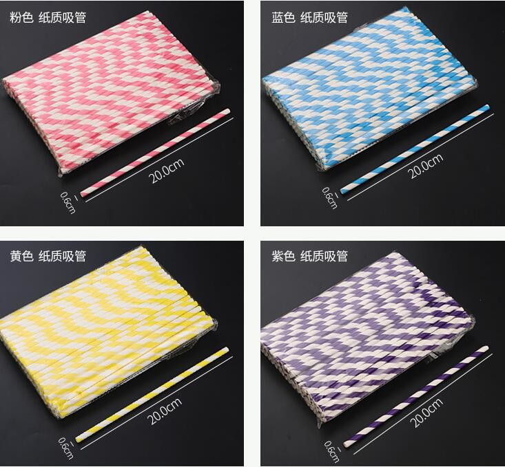 Custom printed colors polka dot striped paper straw,Biodegradable Eco Friendly No-dye Brown Natural Kraft Paper Straw