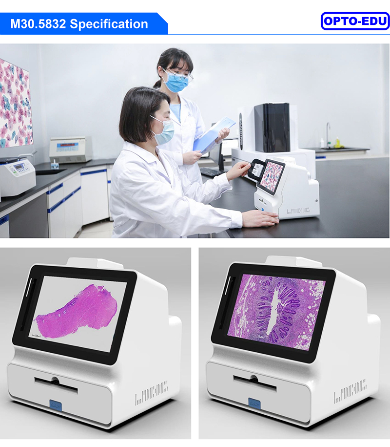 OPTO-EDU M30.5832 Mini Full Auto Microscope Slide Scanner 2 Slides