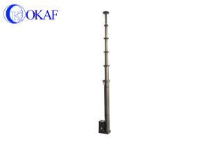 Quality Light Weight Telescopic Mast Pole OKAF 6M 20FT 1.45M Closure Height Suitable For Vehicle wholesale