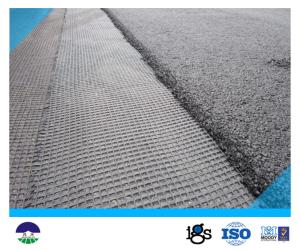 Quality Warp Knitting Polyester Geogrid 80KNM with High Tensile Strength wholesale