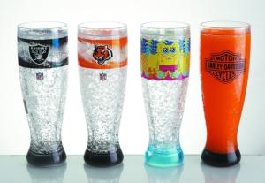 Quality 400ml Frosty mug with gel/lenticular freezer mug wholesale