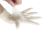Light Yellow Rubber Latex Gloves Disposable Powder Free Smooth Inner Lining