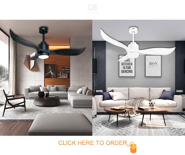 Home Hotel and Office 52" High Speed Decorative Ceiling Fan with Modern European Style
